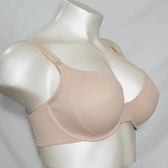 Gilligan & O'Malley Everyday Unlined Nursing Underwire Bra Honey‎ Beige NWT - Picture 4 of 8